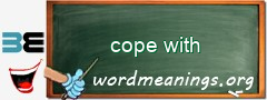 WordMeaning blackboard for cope with